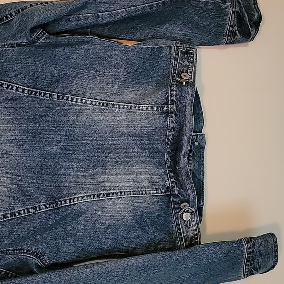 Aeropostale women's distressed jean jacket M - Picture 9 of 12